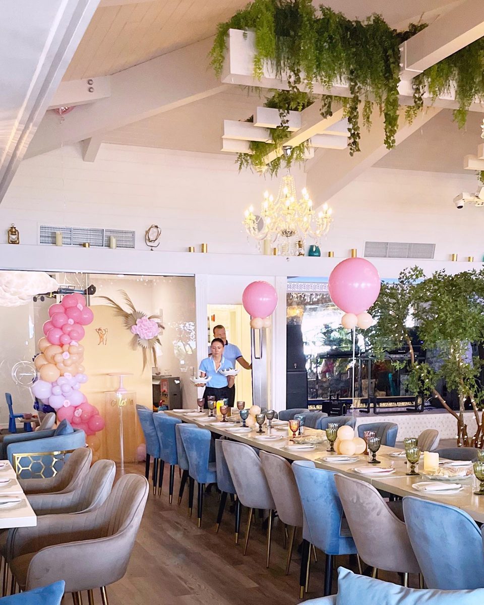 Restaurant styled for a client appreciation night